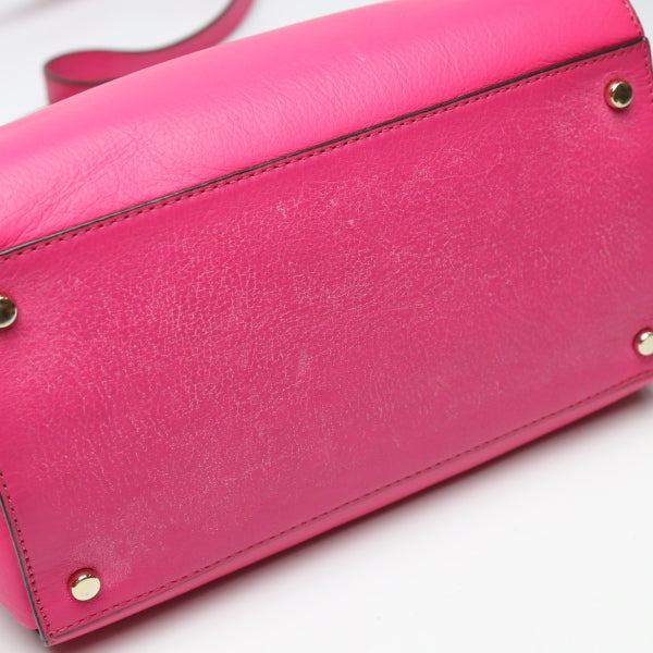 Kate Spade Handbag Calfskin, Leather pink Shoulder 2WAY Women Used Authentic