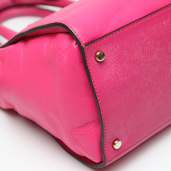 Kate Spade Handbag Calfskin, Leather pink Shoulder 2WAY Women Used Authentic