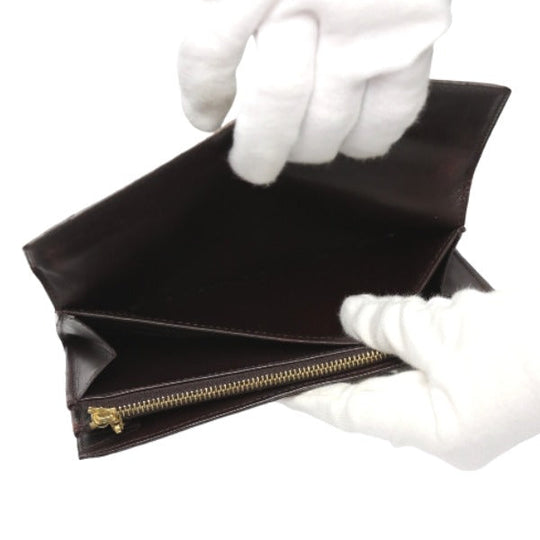 LOUIS VUITTON Long Wallet Purse M93524 Monogram Vernis Amarrant Long wallet with 2-fold zipper Vernis Portefeuille Sarah Women Used Authentic