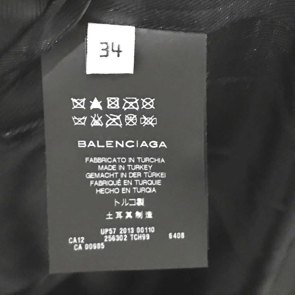 BALENCIAGA Riders jacket 256302 leather Red With tag Women's jacket Women 34 Used Authentic
