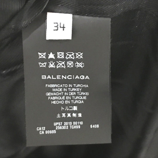 BALENCIAGA Riders jacket 256302 leather Red With tag Women's jacket Women 34 Used Authentic