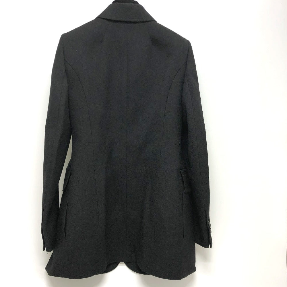 BALENCIAGA Jacket 571278 Cotton, Wool black single Black Basic Jacket Women 34 Used Authentic
