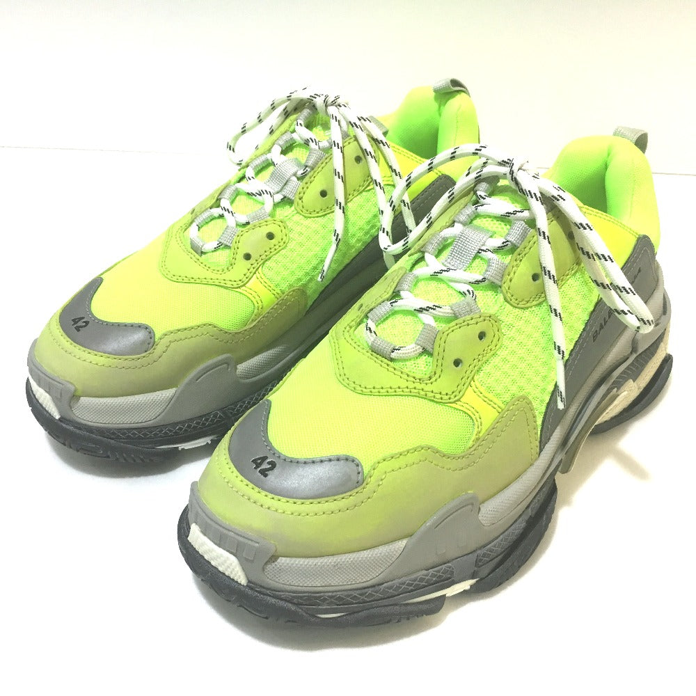 BALENCIAGA sneakers canvas multicolor dad shoes Triple S Trainer 2018ss Triple S shoes used processing mens 42 Used Authentic