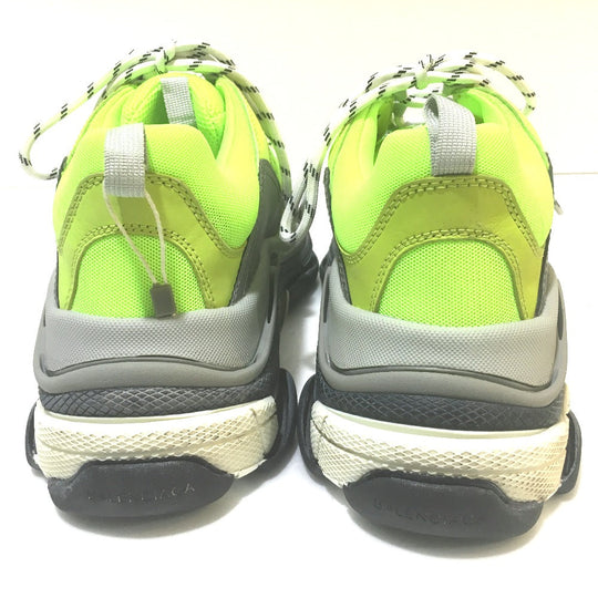 BALENCIAGA sneakers canvas multicolor dad shoes Triple S Trainer 2018ss Triple S shoes used processing mens 42 Used Authentic