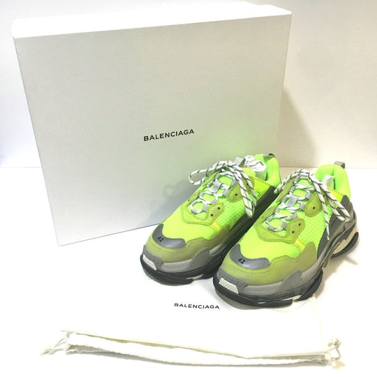 BALENCIAGA sneakers canvas multicolor dad shoes Triple S Trainer 2018ss Triple S shoes used processing mens 42 Used Authentic