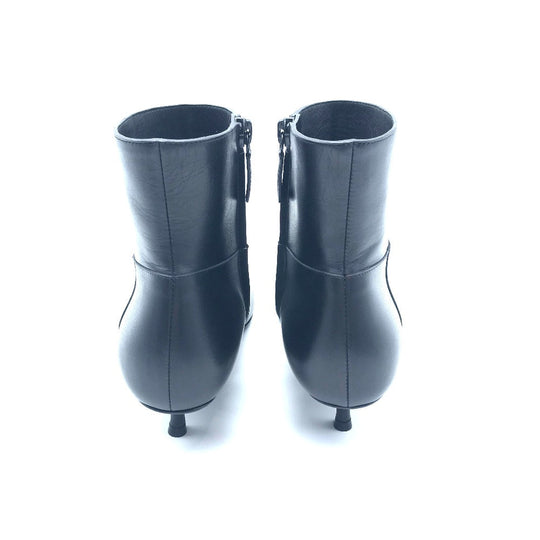 BALENCIAGA boots 531751 leather black basic Pointed toe Women 35 Used Authentic