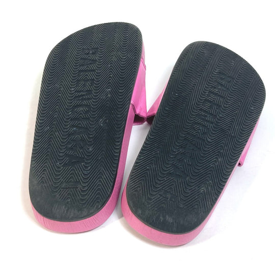 BALENCIAGA Sandals 517226 leather pink logo Women 38 Used Authentic