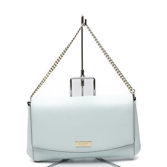 Kate Spade Shoulder Bag leather light blue Handbag Crossbody 3WAY Women Used Authentic