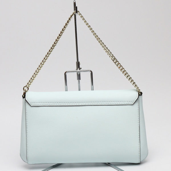 Kate Spade Shoulder Bag leather light blue Handbag Crossbody 3WAY Women Used Authentic