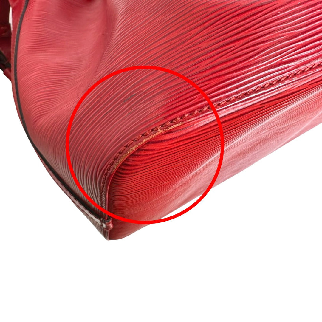 LOUIS VUITTON Shoulder Bag M44107 Epi Leather Castarian red Petit Noe Epi Drawstring type Women Used Authentic