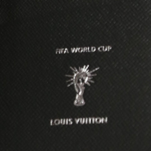 LOUIS VUITTON Long Wallet Purse M63294 Epi Leather Noir Portefeuille Blaza Epi Russia 2018 FIFA mens Used Authentic