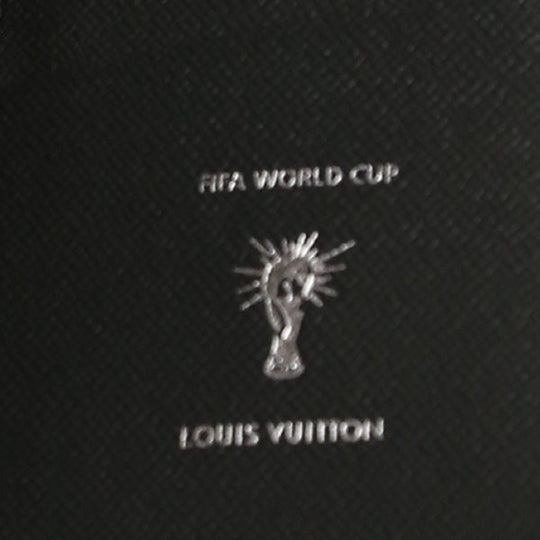 LOUIS VUITTON Long Wallet Purse M63294 Epi Leather Noir Portefeuille Blaza Epi Russia 2018 FIFA mens Used Authentic