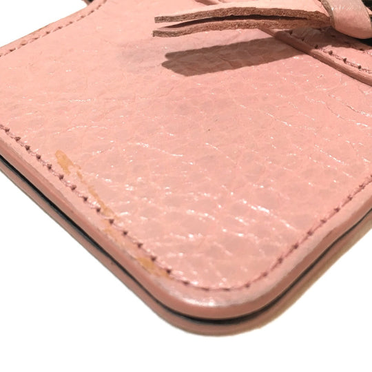 BALENCIAGA Smartphone case 240584 leather pink beige Women Used Authentic