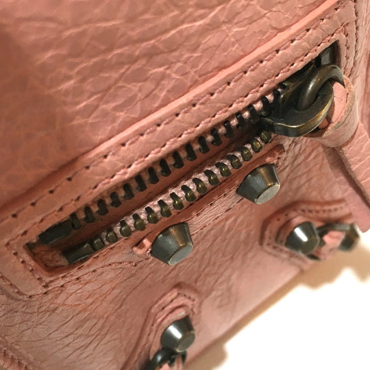 BALENCIAGA Smartphone case 240584 leather pink beige Women Used Authentic