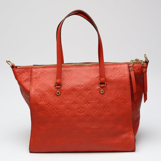 LOUIS VUITTON Tote Bag M50048 Monogram Ann Platt Red Bastille MM Monogram Unplant ABRICO Shoulder Bag Women Used Authentic