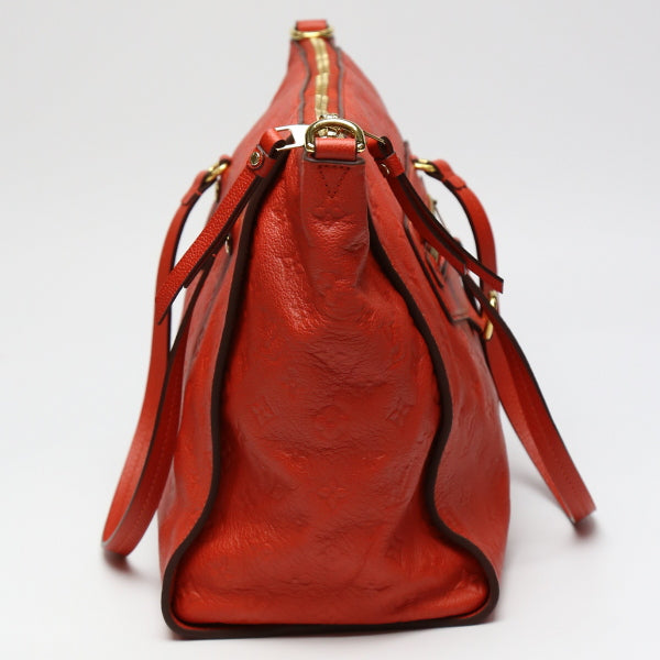 LOUIS VUITTON Tote Bag M50048 Monogram Ann Platt Red Bastille MM Monogram Unplant ABRICO Shoulder Bag Women Used Authentic
