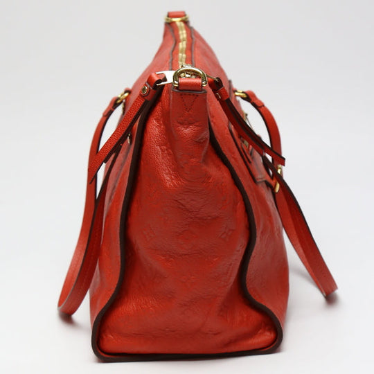 LOUIS VUITTON Tote Bag M50048 Monogram Ann Platt Red Bastille MM Monogram Unplant ABRICO Shoulder Bag Women Used Authentic
