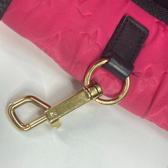 LOUIS VUITTON Tote Bag M92802 microfiber pink 2009 cruise line Scuba MM Women Used Authentic