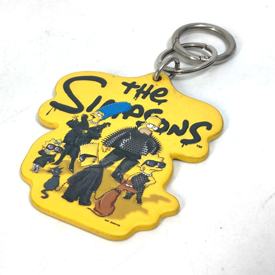 BALENCIAGA key ring 678769 leather yellow Simpsons The Simpsons collaboration mens Used Authentic