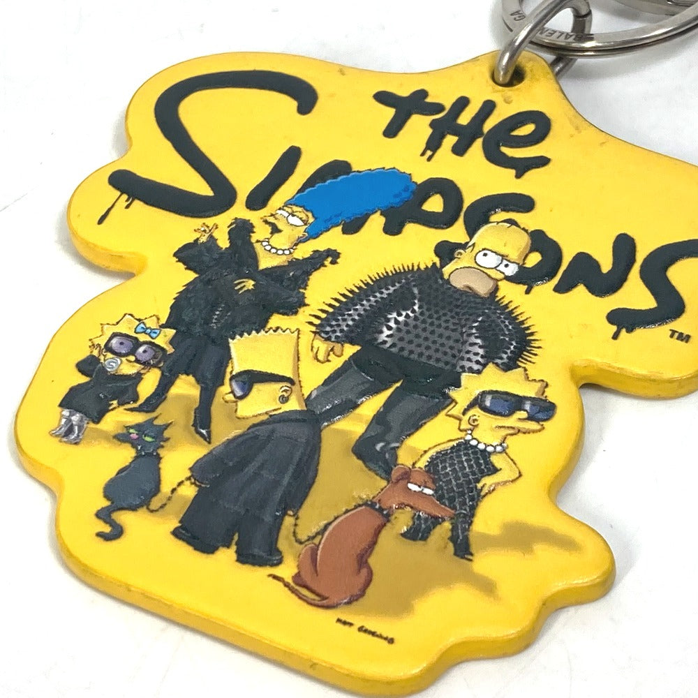 BALENCIAGA key ring 678769 leather yellow Simpsons The Simpsons collaboration mens Used Authentic