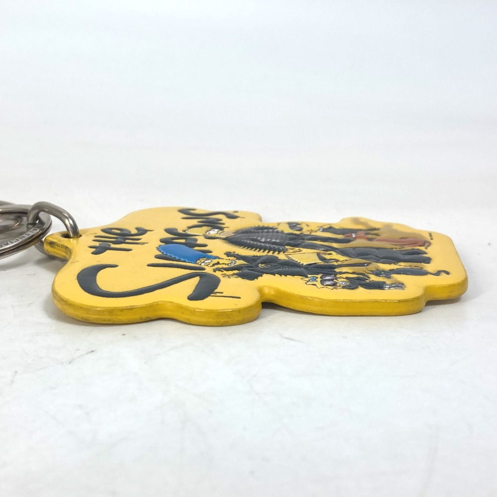 BALENCIAGA key ring 678769 leather yellow Simpsons The Simpsons collaboration mens Used Authentic