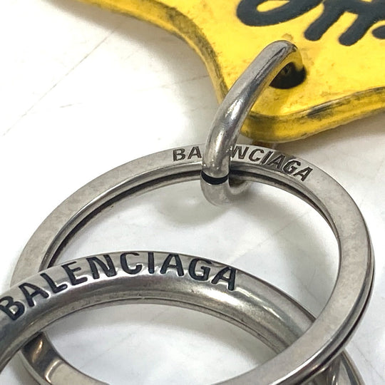 BALENCIAGA key ring 678769 leather yellow Simpsons The Simpsons collaboration mens Used Authentic