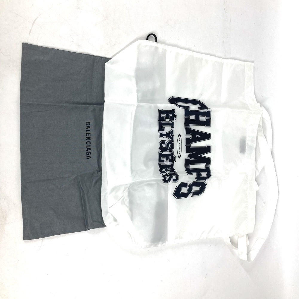 BALENCIAGA Shoulder Bag Nylon white logo eco bag unisex(Unisex) Used Authentic