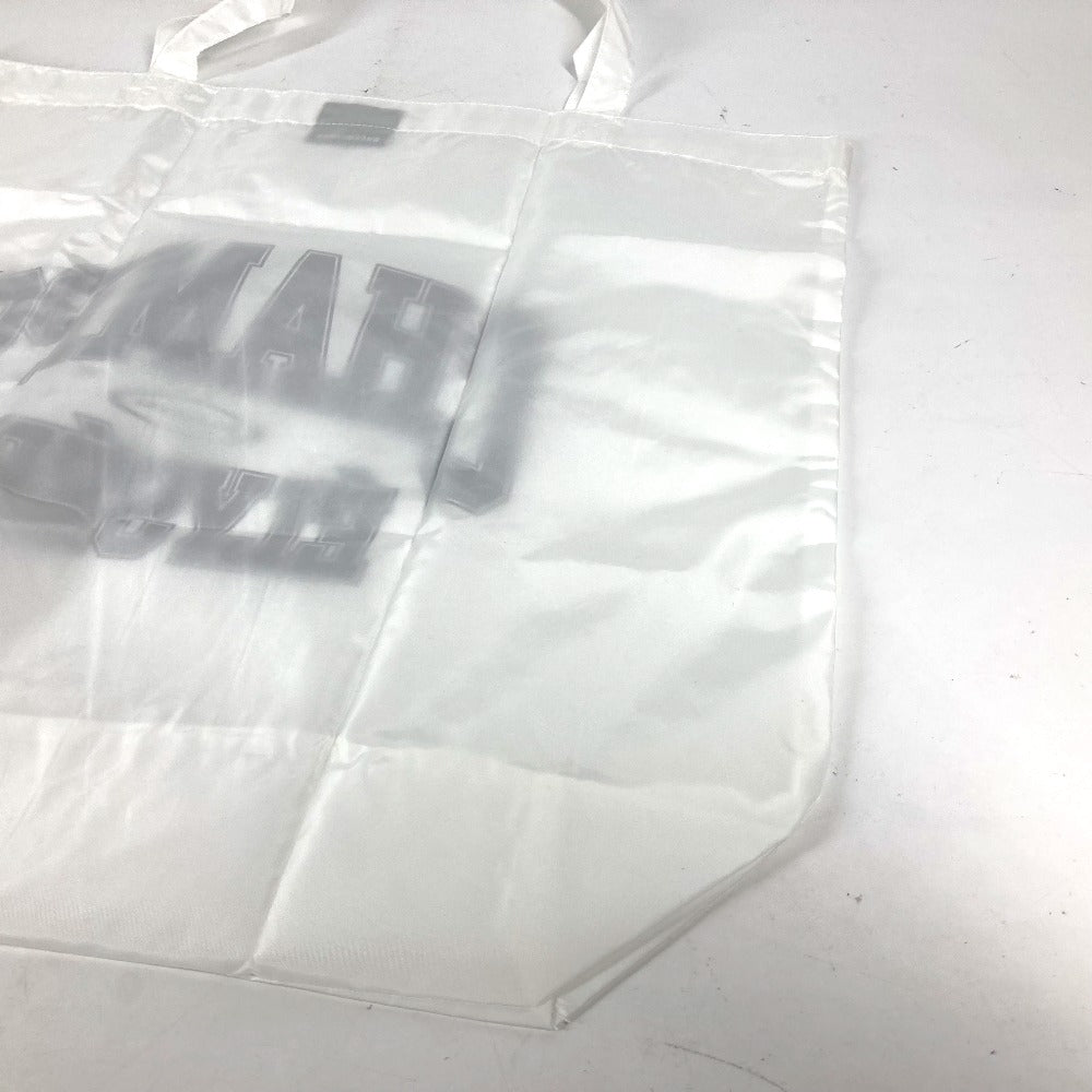 BALENCIAGA Shoulder Bag Nylon white logo eco bag unisex(Unisex) Used Authentic
