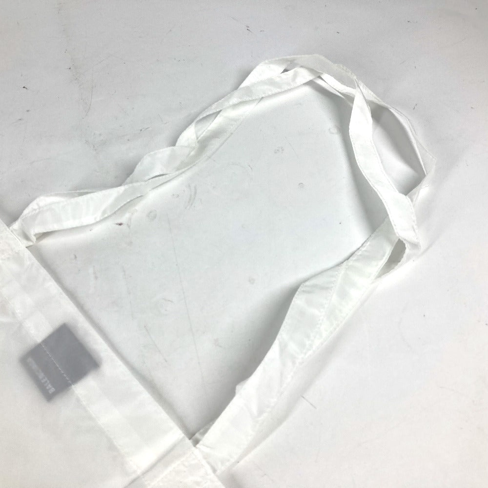 BALENCIAGA Shoulder Bag Nylon white logo eco bag unisex(Unisex) Used Authentic