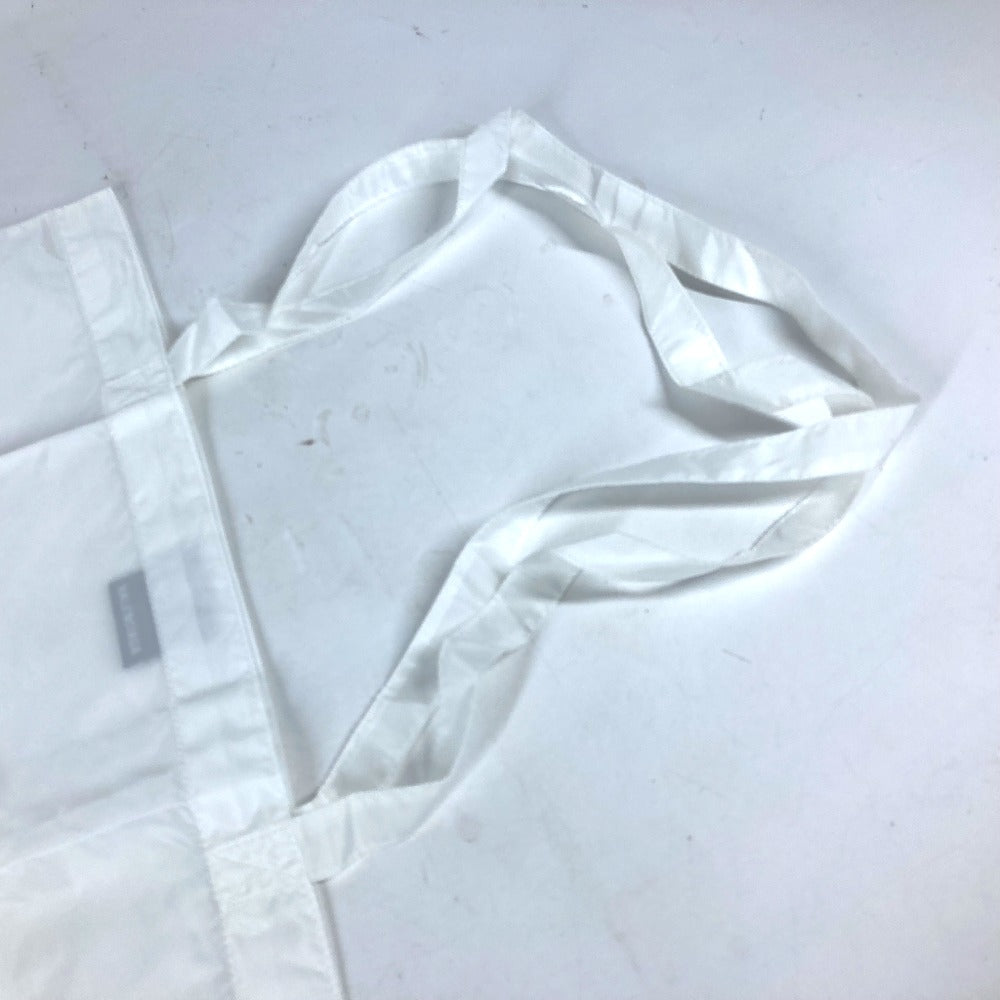 BALENCIAGA Shoulder Bag Nylon white logo eco bag unisex(Unisex) Used Authentic