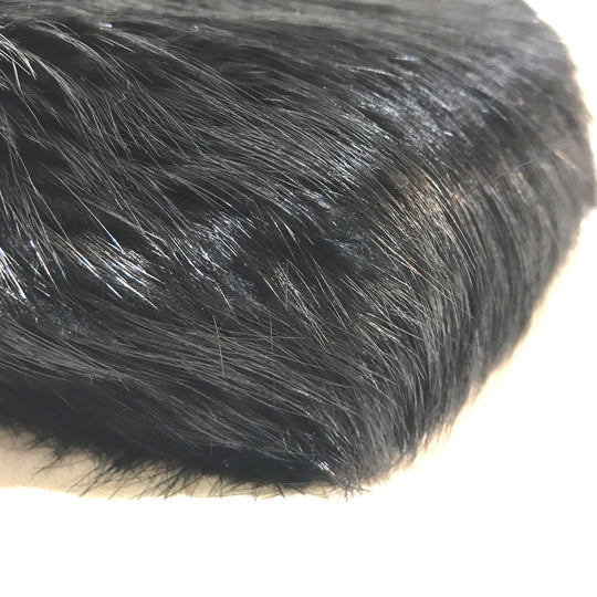 BALENCIAGA Handbag fur black cable fur Women Used Authentic