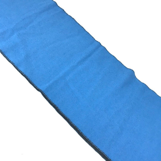BALENCIAGA Scarf wool blue By color logo mens Used Authentic