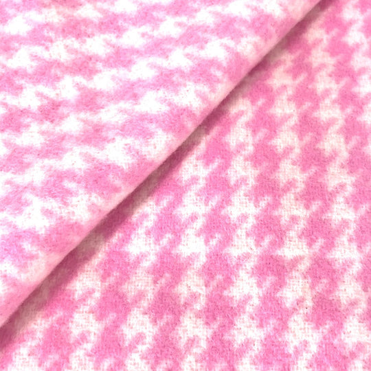 BALENCIAGA Scarf Wool / cashmere pink Check logo Women Used Authentic