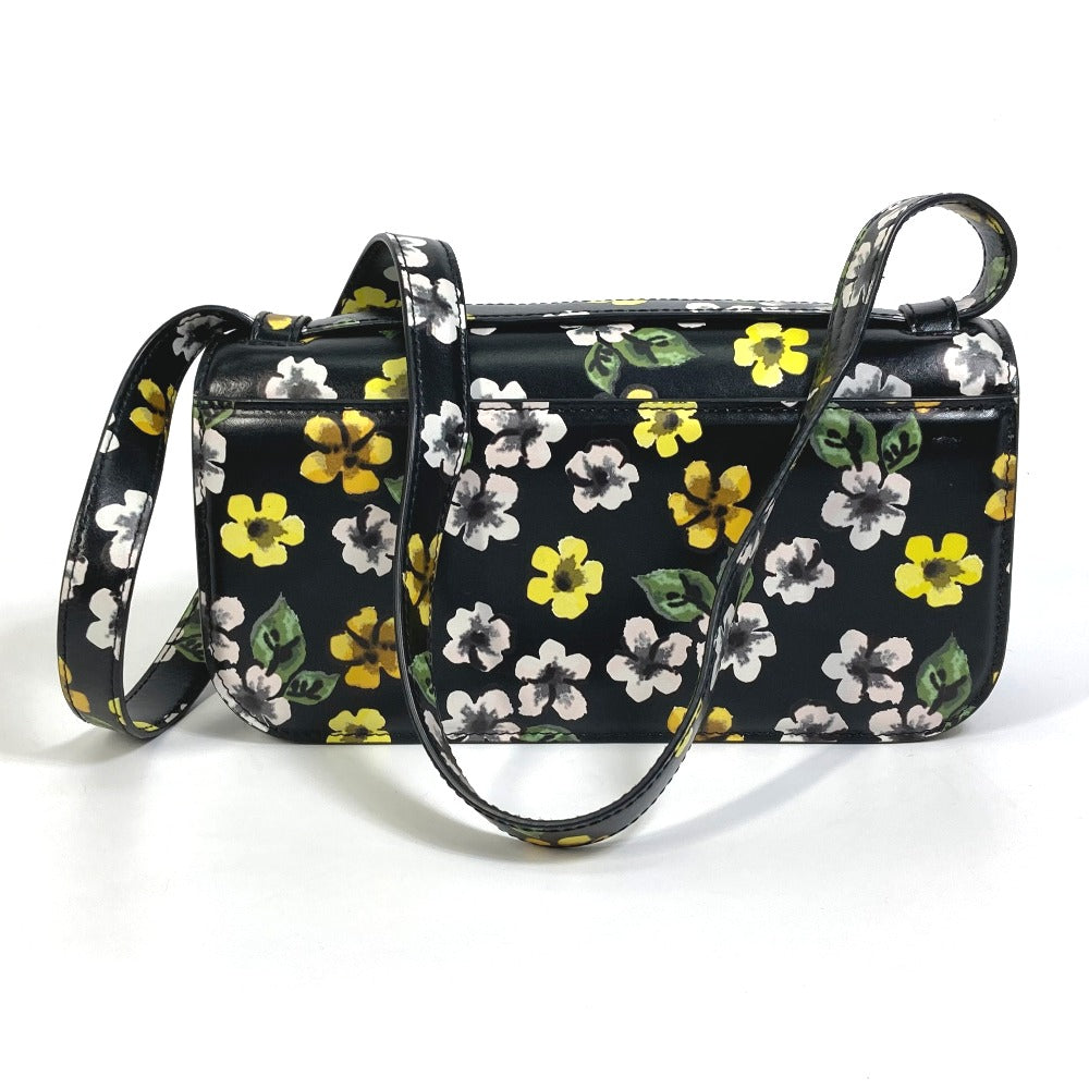 BALENCIAGA Shoulder Bag 674693 leather black GOSSIP gossip flower