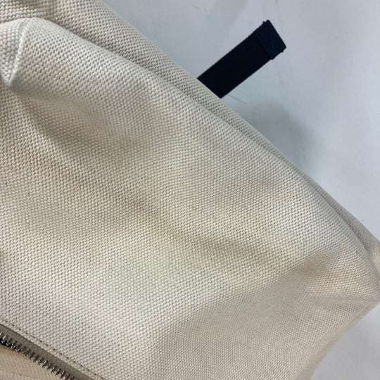 BALENCIAGA Backpack 552374 canvas white Everyday logo unisex(Unisex) Used Authentic