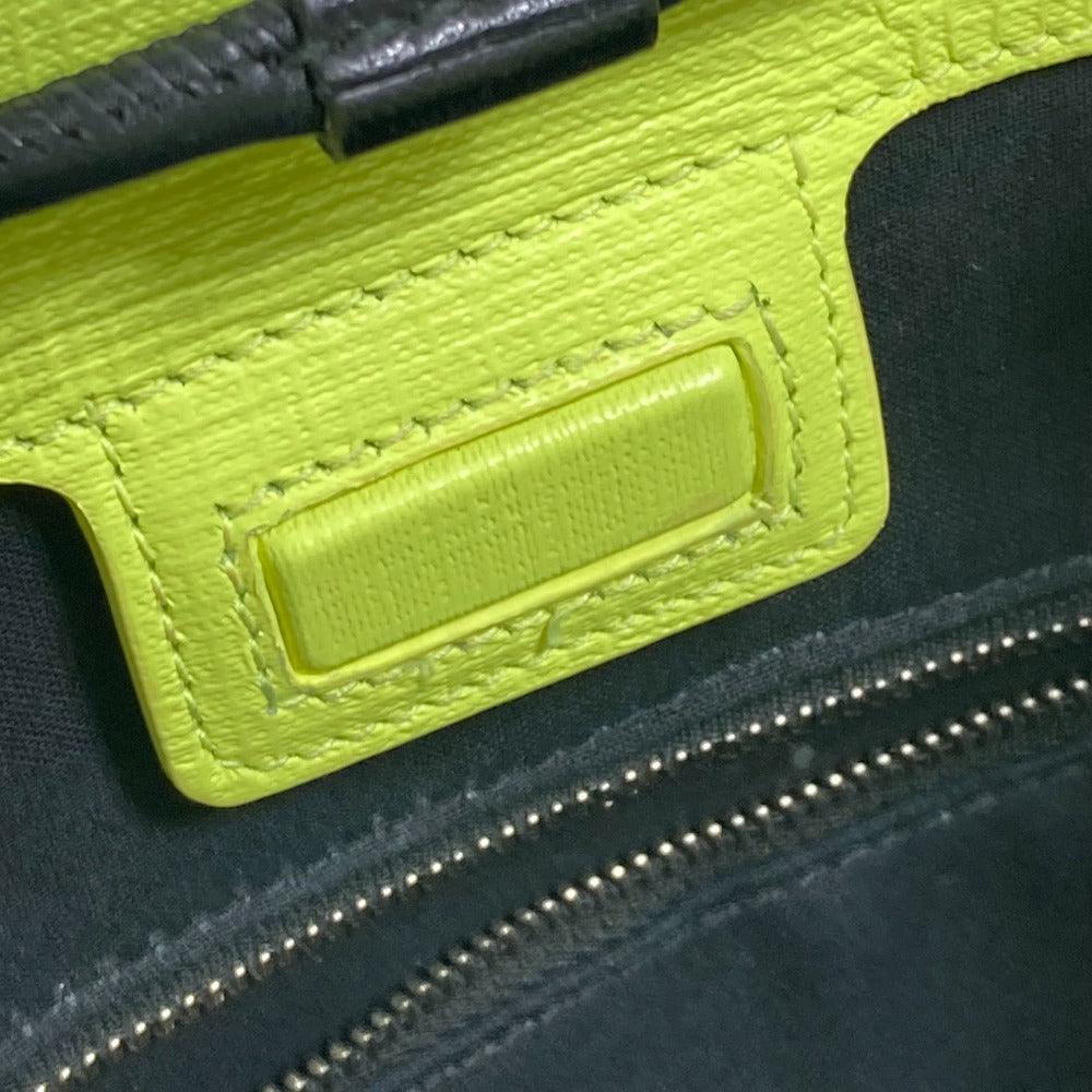 BALENCIAGA Tote Bag 568817 leather yellow Shoulder Bag Crossbody Shopping tote XS Women Used Authentic