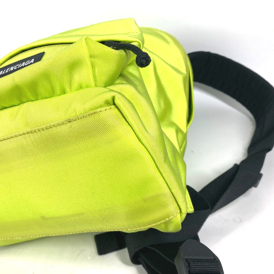 BALENCIAGA Backpack 558163 Nylon canvas yellow Explorer logo unisex(Unisex) Used Authentic