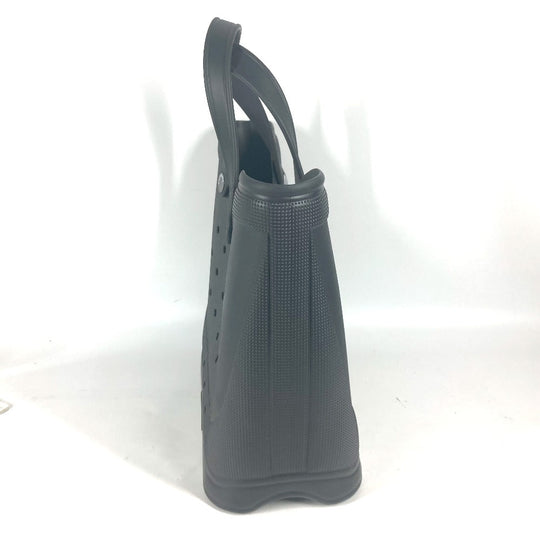 BALENCIAGA Tote Bag 702266 rubber black Crocs collaboration Rubber Large Tote Bag unisex(Unisex) Used Authentic