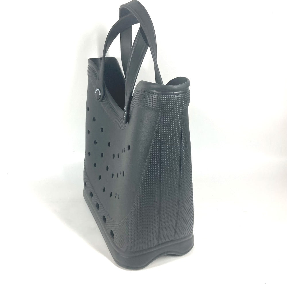 BALENCIAGA Tote Bag 702266 rubber black Crocs collaboration Rubber Large Tote Bag unisex(Unisex) Used Authentic