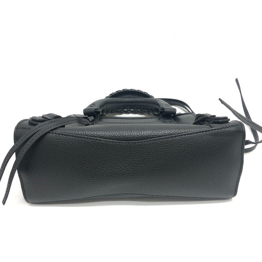 BALENCIAGA Handbag 632524 leather black Neo Classic City Mini Women Used Authentic