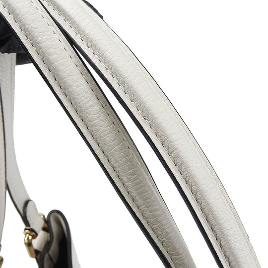 COACH Shoulder Bag 57125 leather white Women Used Authentic