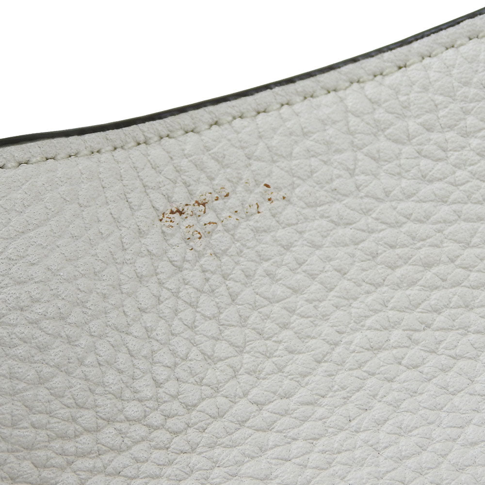 COACH Shoulder Bag 57125 leather white Women Used Authentic