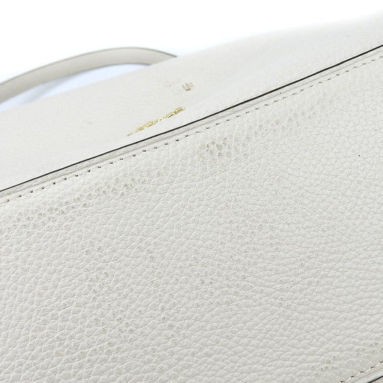 COACH Shoulder Bag 57125 leather white Women Used Authentic