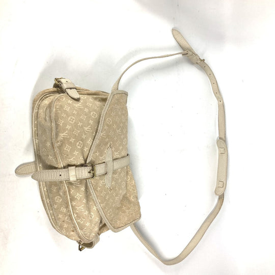 LOUIS VUITTON Shoulder Bag M95314 Monogram Mini-LinCanvas beige Monogram mini run Saumur 30 Women Used Authentic