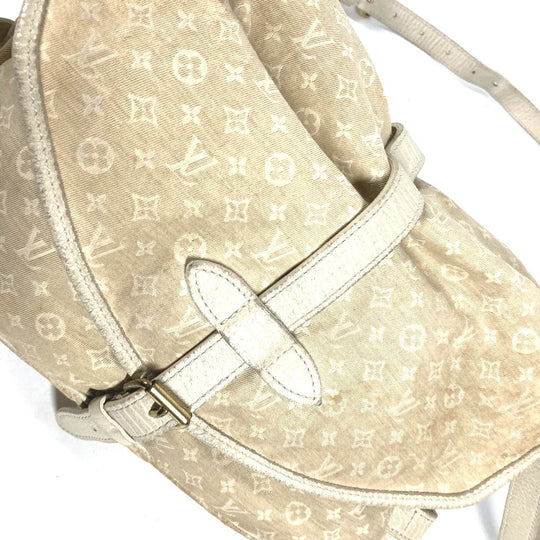 LOUIS VUITTON Shoulder Bag M95314 Monogram Mini-LinCanvas beige Monogram mini run Saumur 30 Women Used Authentic