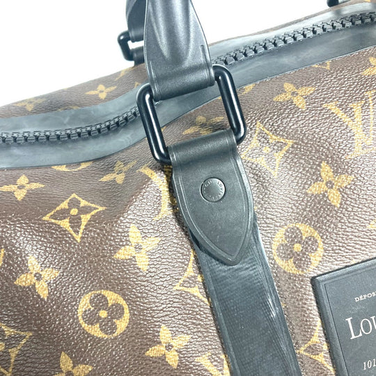LOUIS VUITTON Boston Duffel bag M41411 Monogram canvas Brown Monogram watercolor Keepall �Ebandouliere55 unisex(Unisex) Used Authentic