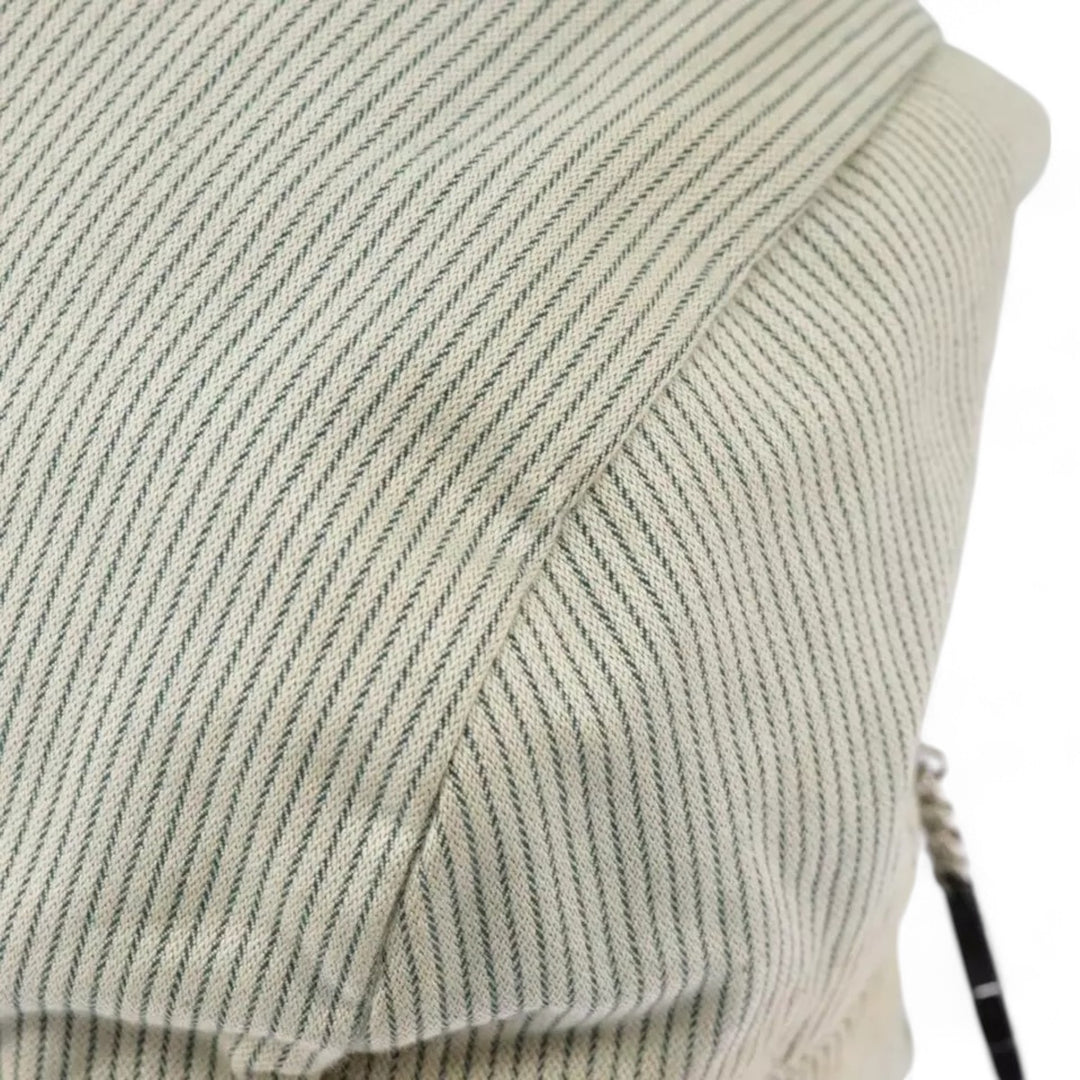 Chanel Handbag Canvas Green Silver CC Logo Bag