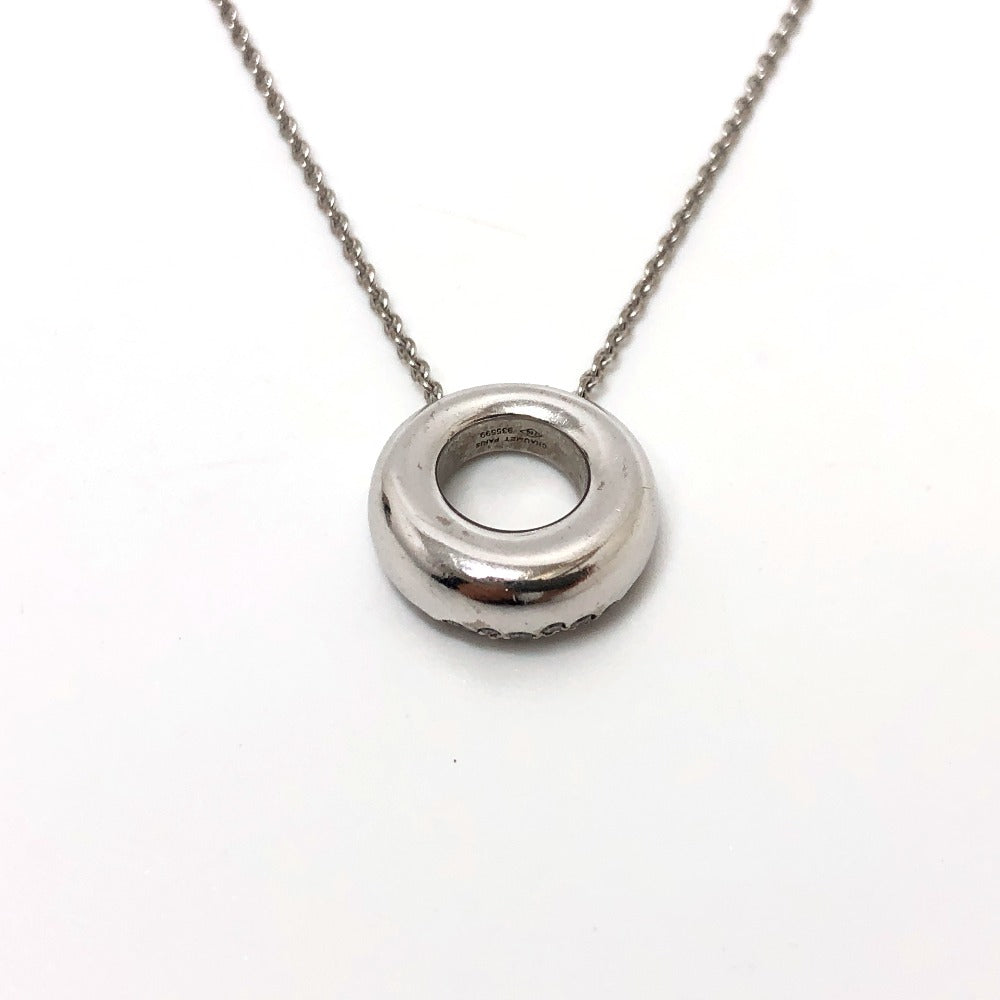 Chaumet Necklace K18WG Silver Ano Caviar Women Used Authentic