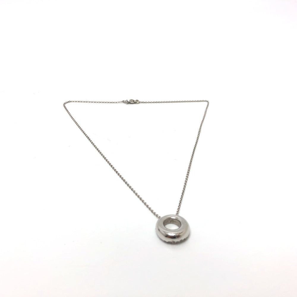 Chaumet Necklace K18WG Silver Ano Caviar Women Used Authentic