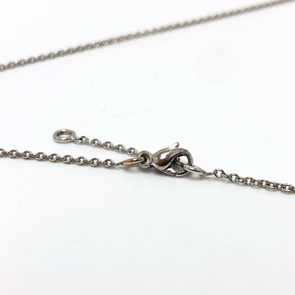 Chaumet Necklace K18WG Silver Ano Caviar Women Used Authentic